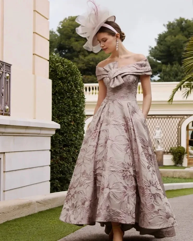 Model wearing a dress by Rosa Clara